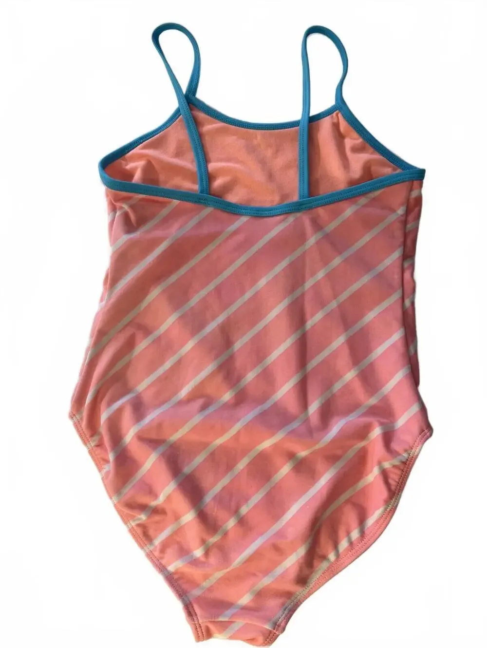 Girls One-Piece Swimsuit Set of 2 Old Navy Size M (8) Tropical Floral & Stripe